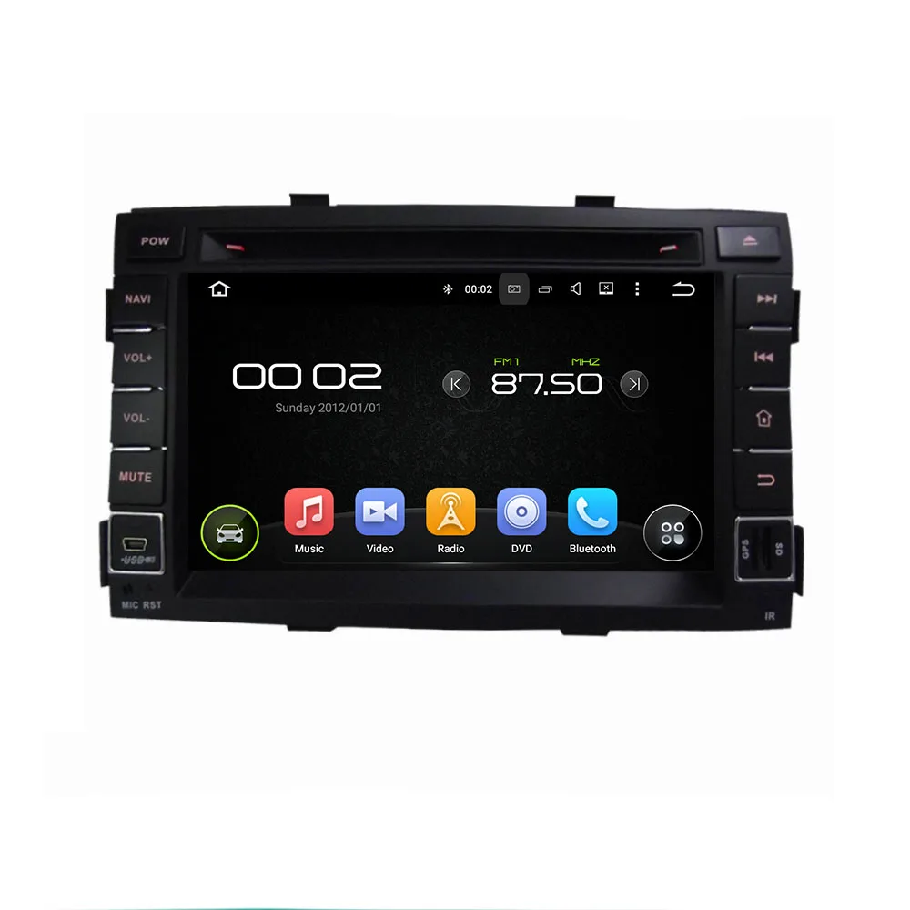 Clearance KLYDE 7" 2 Din 8 Core Android 8.0 Car DVD Player For KIA SORENTO 2011 Car Multimedia Player 32GB 1024*600 Car Radio 5
