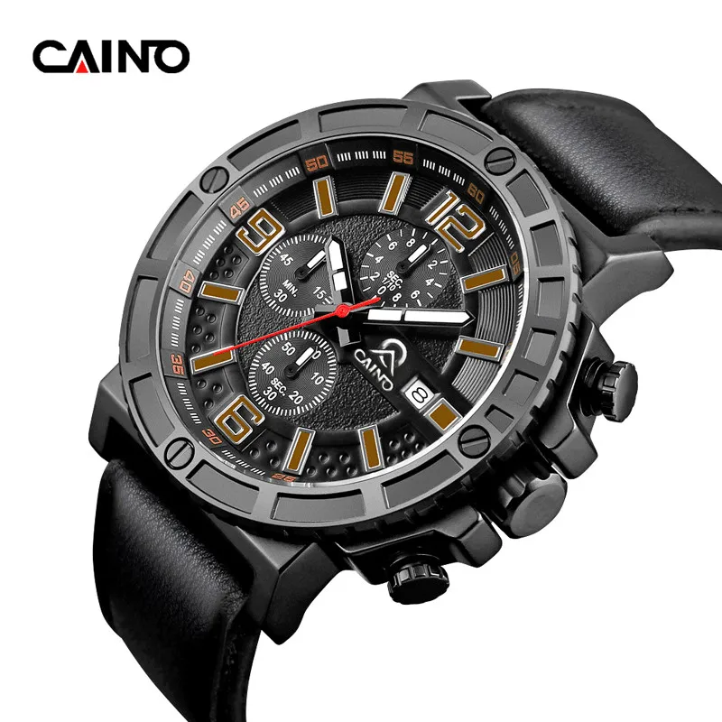 

CAINO 2017 New Arrival Fashion Relogio Men Necessary Sport Large Dial Student Watch Neutral Silicone Watches Business Wristwatch