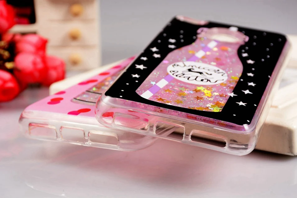 Icoque Liquid Fitted Cases For Xiaomi Redmi 4X Case Cute Xaomi Luxury Glitter Pink Quicksand Redmi4X Cover For 4A 4X Redmi Case (4)