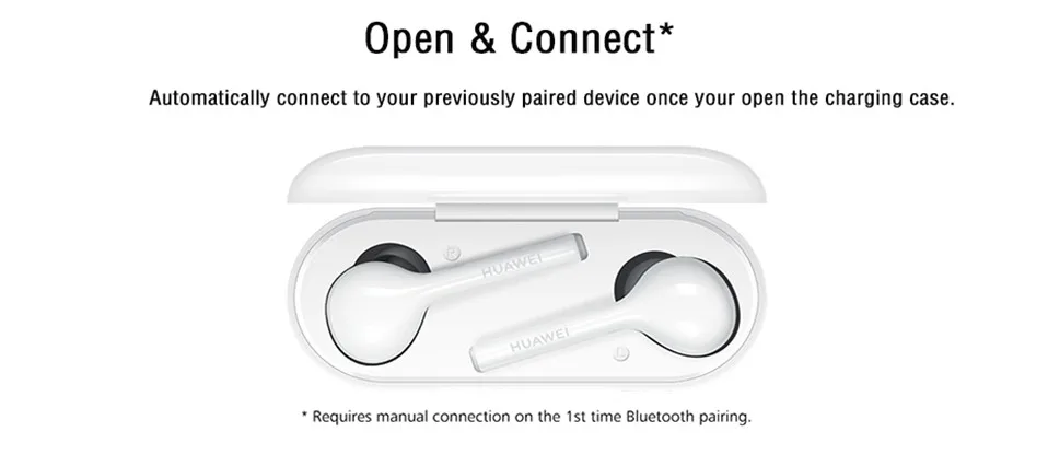 huawei FreeBuds Lite TWS беспроводные Bluetooth наушники-вкладыши 12 часов двойной клик с зарядным устройством IP54 Водонепроницаемый