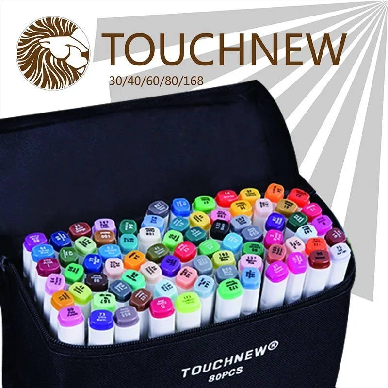 

ZT Free shipping six generations two-headed alcohol oily mark brush pen hand-painted 30 48 72 sketch fine markers manga drawing