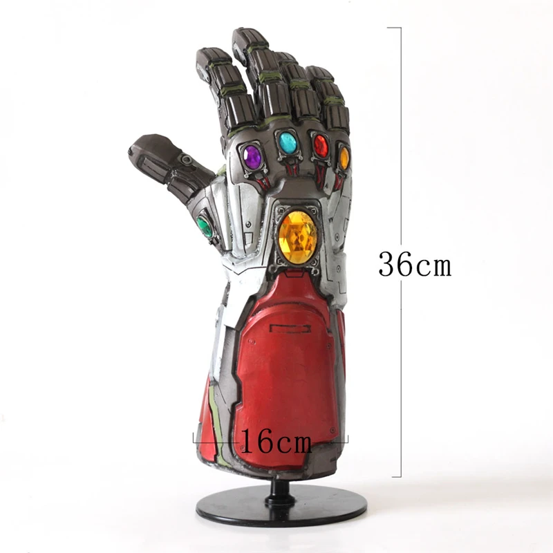 Мстители Бесконечность войны Бесконечность Gauntlet светодиодный свет перчатки Таноса маска для косплея Железный человек перчатка для детей взрослый костюм на Хэллоуин