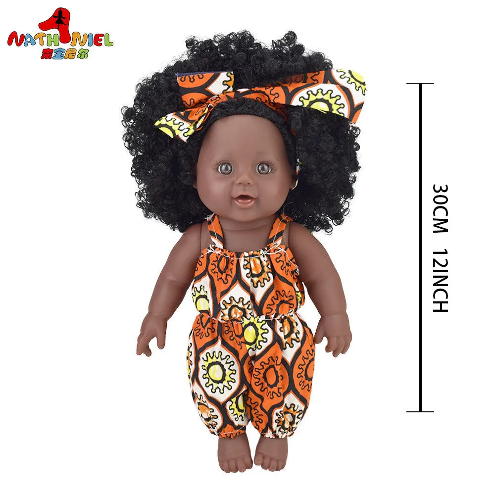 Ванна Черная! 12 дюймов kawaii baby dolls reborn силиконовый винил 30 см для новорожденных poupee