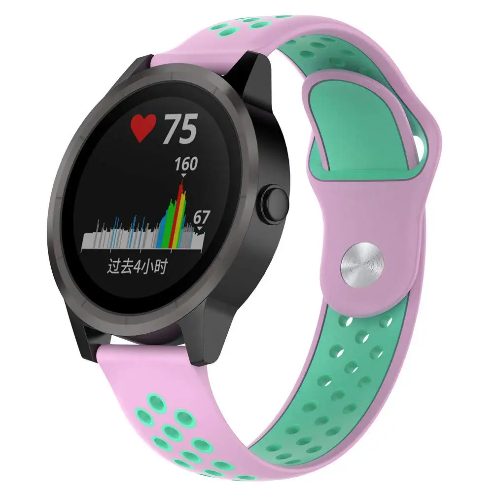 

20mm Sport Silicone Watchband Bracelet for Garmin Vivoactive 3 Watch Strap Wrist Band for Garmin Garmin Forerunner 245/245 Music