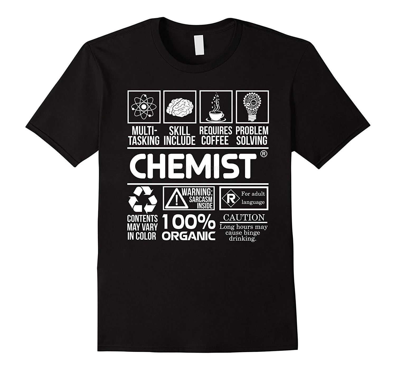 

Chemist 100% Organic Tee Chemistry T-Shirt
