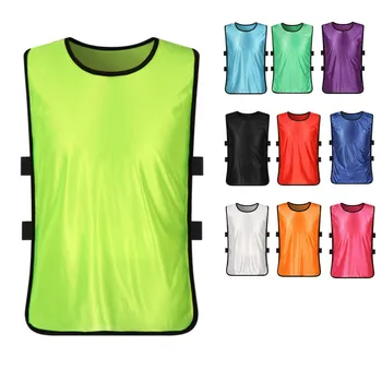 

6 Pcs Children Kid Football Soccer Training Pinnies Jerseys Train Bib Vest For Team Sports 12Colors