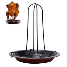 Корейский прочный антипригарное покрытие вилка для барбекю с курицей для выпечки, из углеродистой стали с антипригарным покрытием на гриле блюдо для Кухня кемпинг открытый ресторан