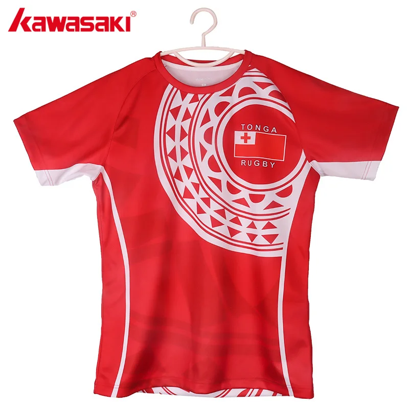 Kawasaki poliéster transpirable de Rugby de los hombres camisa de hombre Rugby Jerseys de secado rápido C-RJ0003