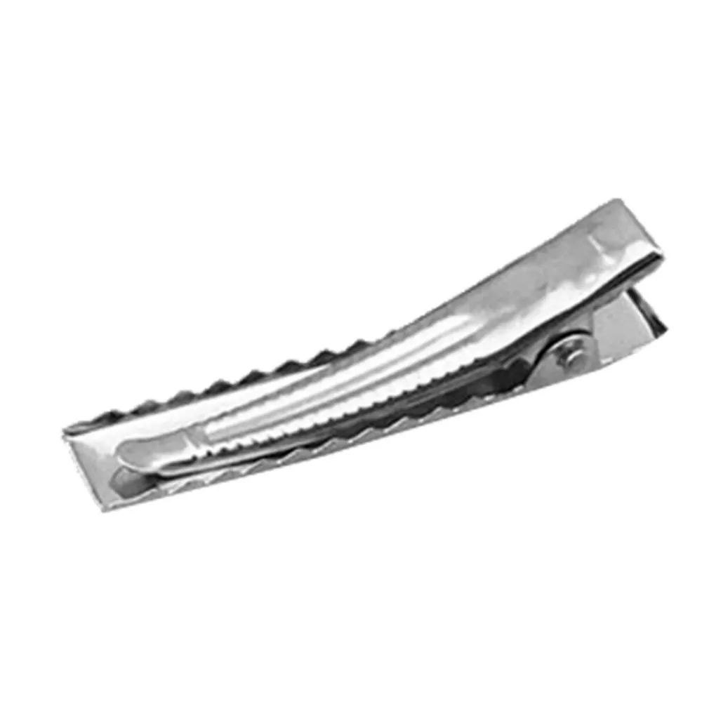 50pcs/1Set 45mm Single Prong Metal Alligator Hair Clips Hairpins Korker