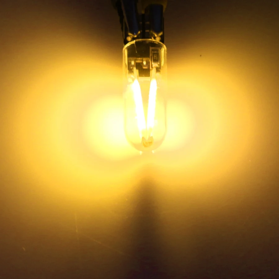 YCCPAUTO T10 LED 194 168 WY5W W5W COB лампы накаливания стеклянная лампа Canbus без ошибок