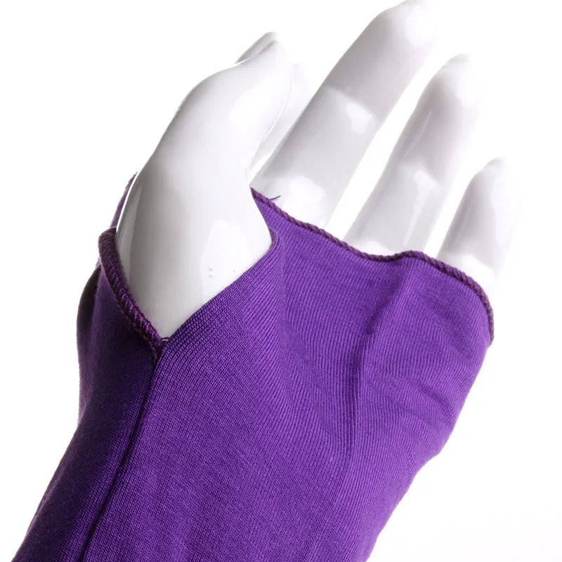 Красочные мужские и женские солнцезащитные УФ-перчатки без пальцев теплые перчатки рукав-y107