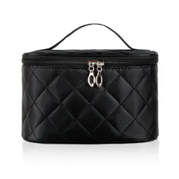 

Women Travel Cosmetic Bags Bath Wash Make Up Kits Case Diamond Lattice Zipper Makeup Bags Organizer Beauty Toiletry Bag