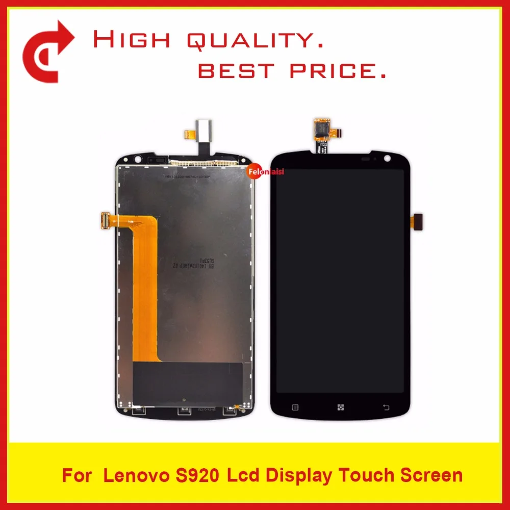

High Quality 5.3" For Lenovo S920 LCD Display With Touch Screen Digitizer Sensor Panel Assembly Complete Free Shipping