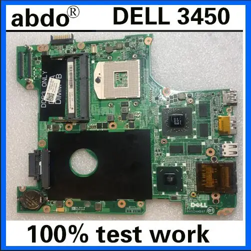 

abdo DAV02AMB8F1 motherboard for DELL Vostro 3450 V3450 notebook motherboard CN-0GG0VM 0GG0VM PGA989 HM67 DDR3 100% test work