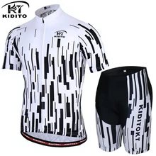 Kiditokt pro короткие велосипедные Джерси набор roupas de ciclismo полиэстер MTB велосипед одежда Комплект гоночный велосипед одежда bicicleta