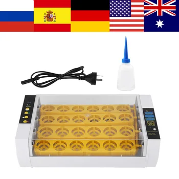 

24 Eggs Incubator Full-automatic Egg Hatchers Hatcher Machine for Chicken Duck Pigeons Quail Parrot Turtle Bird Incubation