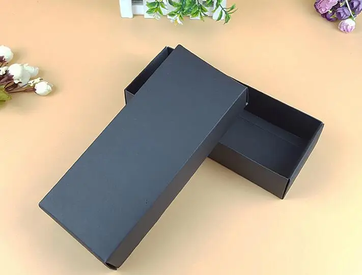 

25*9.5*6cm Large long blank kraft paper gift boxes,kraft cardboard boxes for t-shirt Wig packaging box big red