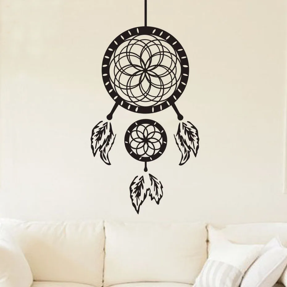 Zooyoo Romantic Dream Catcher Wall Stickers For Kids Rooms