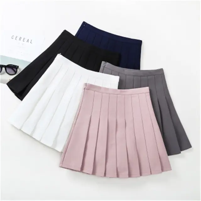 HziriP Hot Sale 2018 Summer A-Line Plaid Skirt Girls Ruched Short Skirt Costume Children Above Knee, Mini Clothing 3-10 Year old