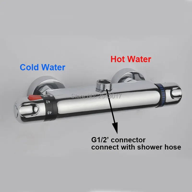 GIZERO настенный смеситель для ванны и душа термостат с контролем температуры кран для ванной комнаты обратный термостатический клапан кран для ванны ZR953