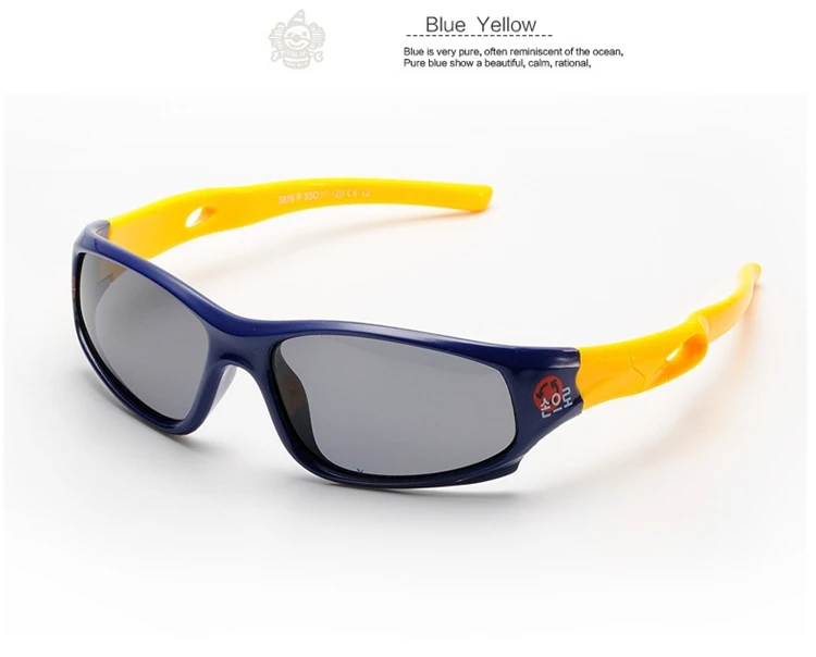 Милые Детские поляризованные солнцезащитные очки для детей, спортивные очки для мальчиков и девочек, TR90, Полароид, солнцезащитные очки, затемненные очки для младенцев, oculos S816
