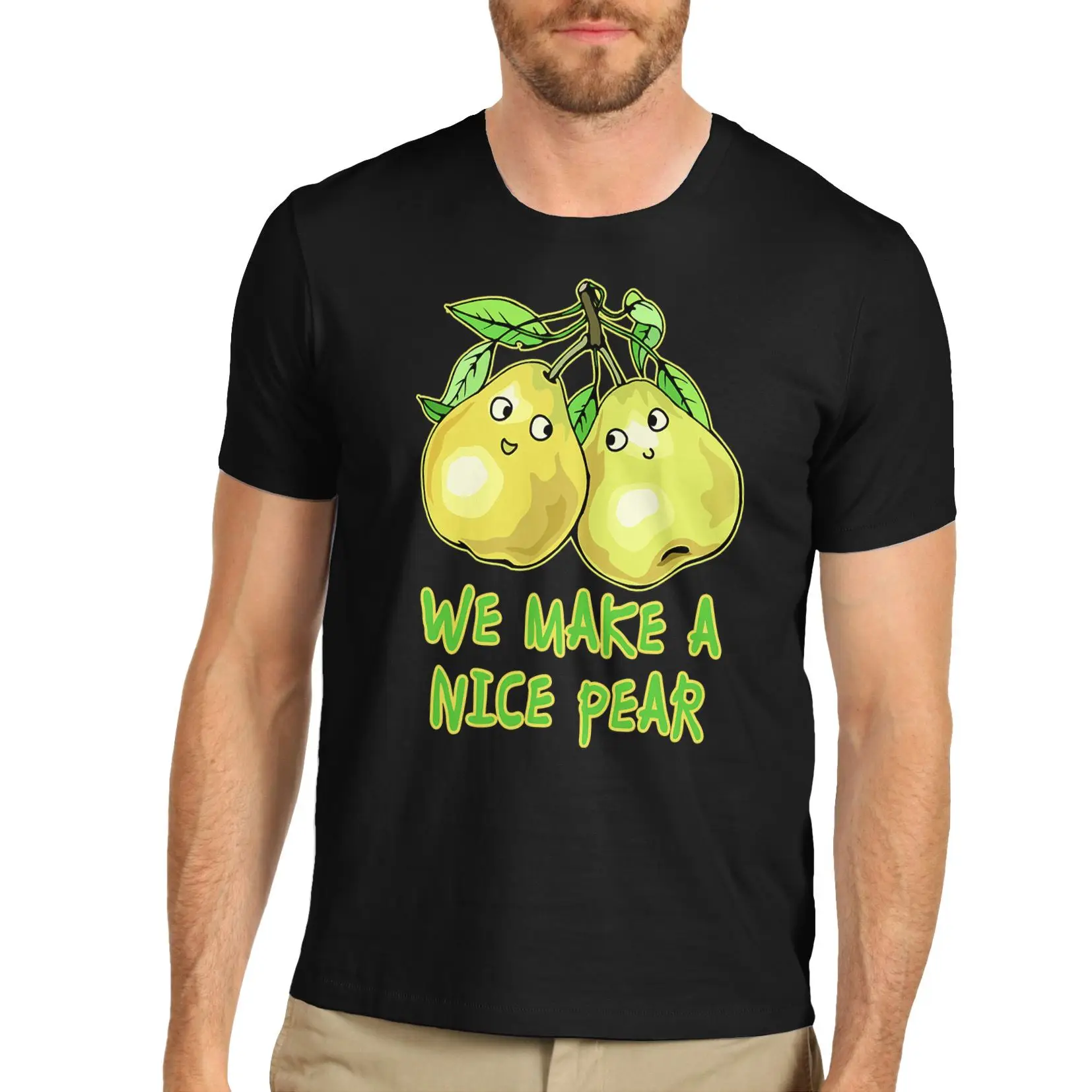 Забавная Мужская футболка Twisted Envy с надписью We Make A Nice Pear мультяшная новая модная