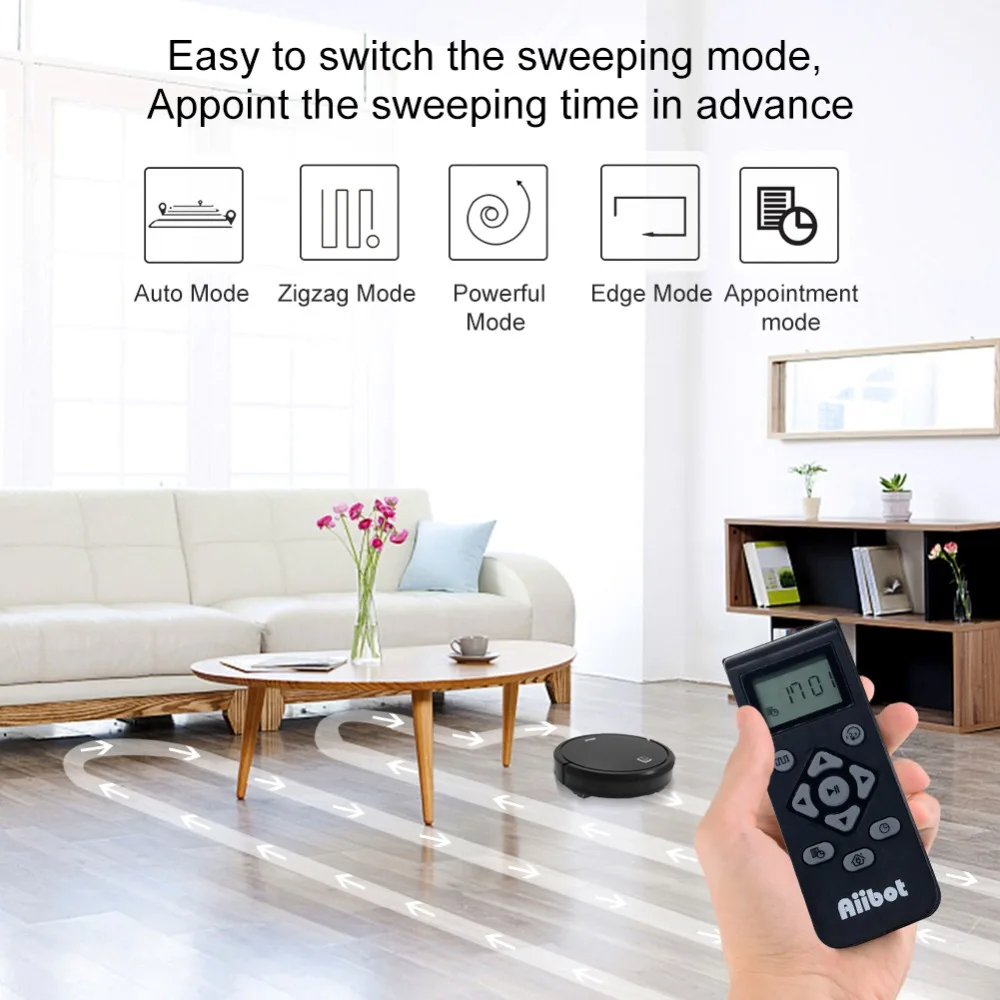 Aiibot V9s Robot Vacuum Cleaner Sweep Mop&Simultaneously For Hard Floors&Carpet Household&Strong Suction Infrared Sensors