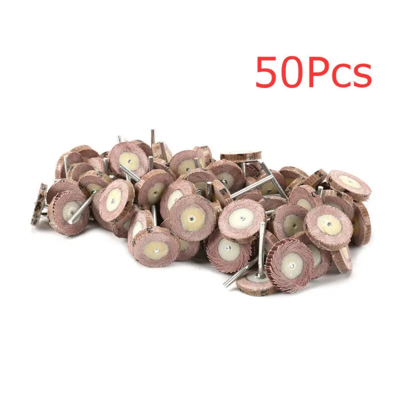 

50pcs Wheel Rotary Tool Waterproof Oil resistant Metal Sandpaper Grinding Mounted Point 25*5*3mm CNC Metalworking