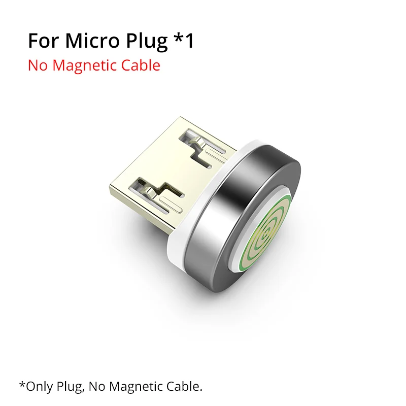 PZOZ Micro USB Магнитный кабель Тип C магнит Быстрая зарядка зарядное устройство Microusb USB C Тип c для iPhone X Xs кабели для мобильных телефонов данных - Цвет: For Micro Plug