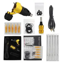 Татуировка Машина Премиум татуировки комплект Советы иглы сцепление шнур татуировки Поставки золотой