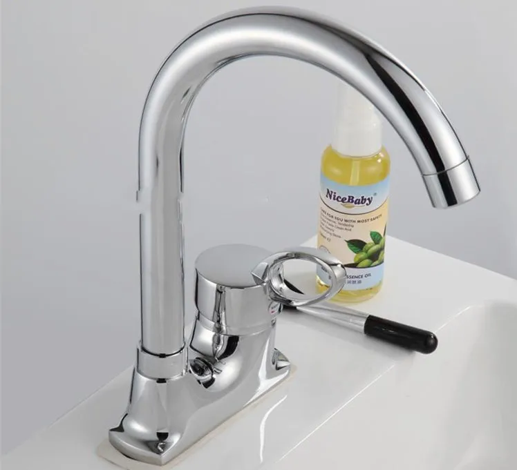 Free shipping Fashion Double holes kitchen mixer tap and dual hole