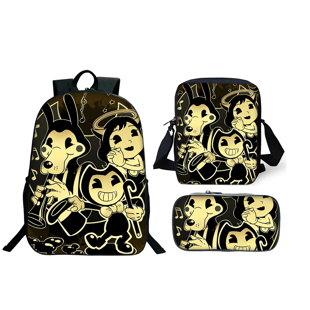 bendy and the ink machine backpack and lunch box