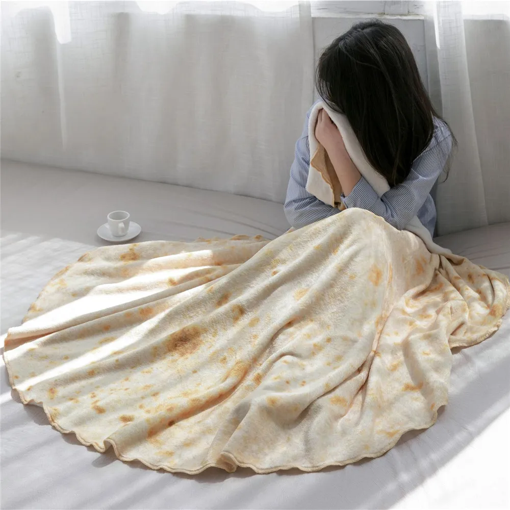 Novelty Blanket Food Throw Flour Tortilla Throw Round Blanket Adult/Kids Round Beach Bed Blanket for All Season Bed,Chair,Couch Novelty Blanket Food Throw Flour Tortilla Throw Round Blanket Adult/Kids Round Beach Bed Blanket for All Season Bed,Chair,Couch