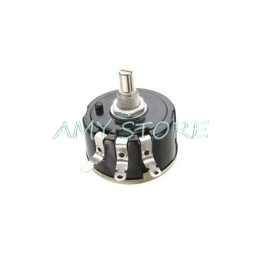 

WX112 WX050 1K~47K 3 Soldering Terminals Trim-pot Trimmer Single Turn Wire Wound 6mm Round Shaft Linear Potentiometer 5W