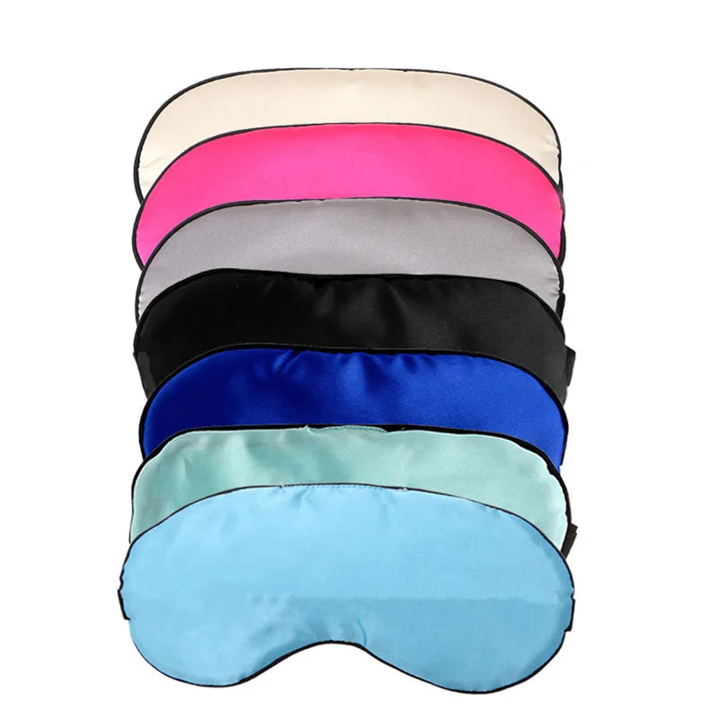 

1PC Safety Goggles Pure Silk Sleep Eye Mask Padded Shade Cover Travel Relax Aid Blindfold New