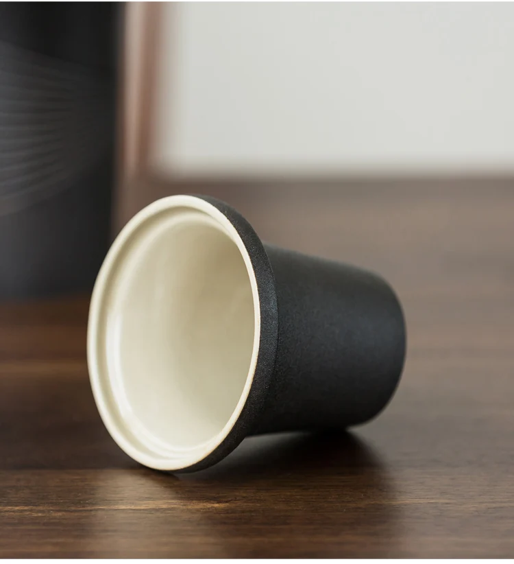 TANGPIN черная глиняная посуда фарфоровые чашки дорожная чашка с фильтром Керамическая кофе чайная чашка из фарфора молочные чашки