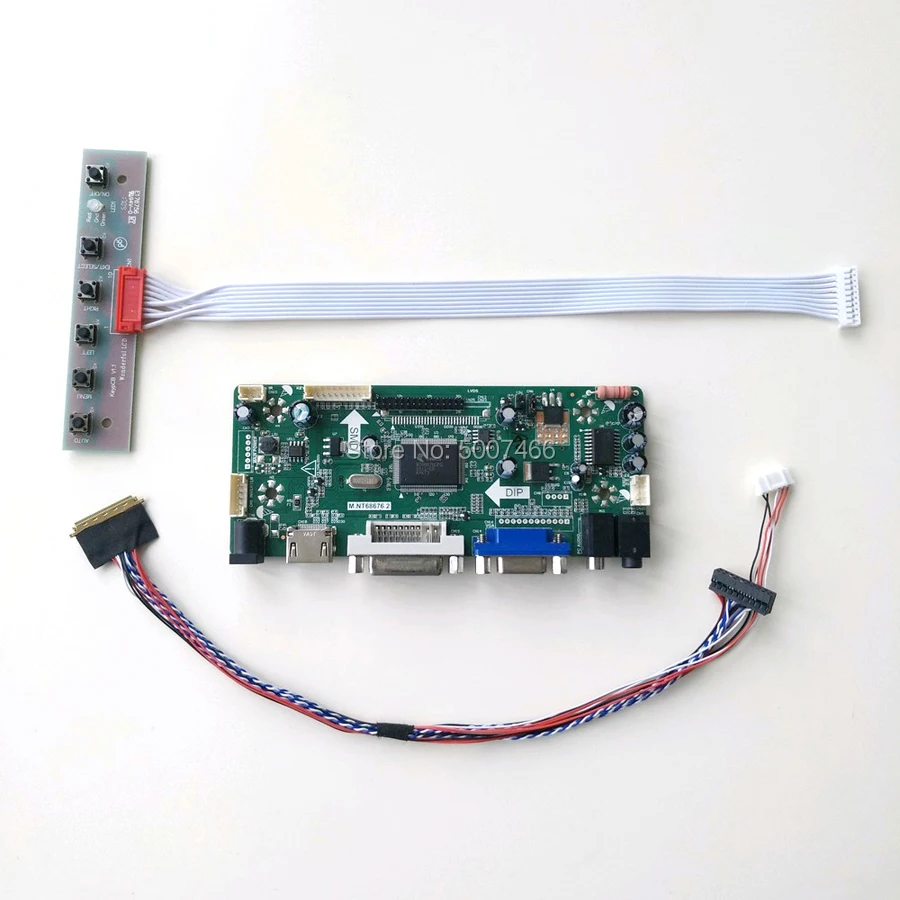 Для LP156WH4-TLA1/TLB1 WLED 40Pin LVDS HDMI DVI VGA M. NT68676 экранный контроллер плата для ноутбука ЖК-панель 15," 1366*768 комплект