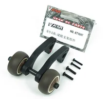 Free Shipping VKAR BISON Racing Rise head wheel Stand up wheel Rear Anti-roll wheels kit for RC Monster truck ET1047