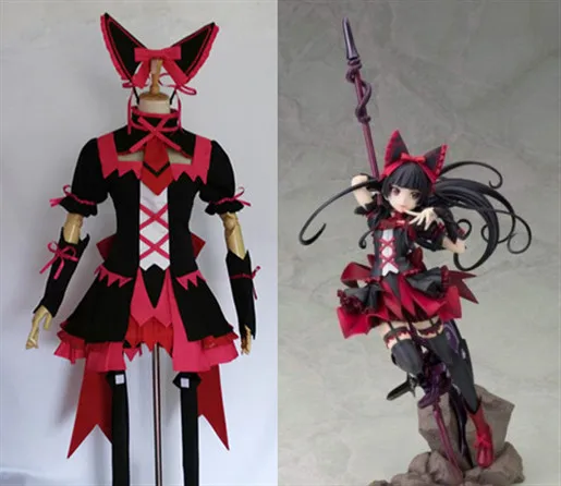 

GATE Rory Mercury Fancy Dress Short Sleeve Tops Skirt Uniform Outfit Anime Cosplay Costumes Halloween Party Fancy Dress