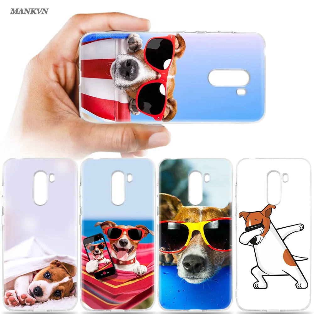 

Case for Xiaomi Mi Play A2 8 Lite Redmi A1 S2 6 6A Note 4X 4 5 6 Pro Plus Poco F1 Jack Russell Terrier Print Silicone Cover