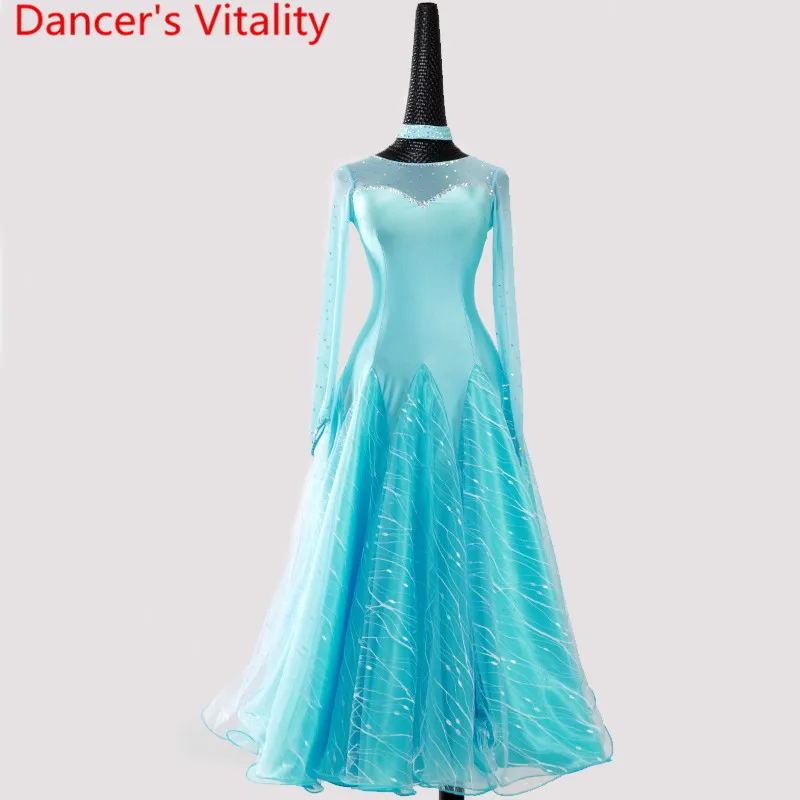 Новое Женское Платье для танцев, женское бальное платье для выступлений, Дамское Платье для танцев, вальс