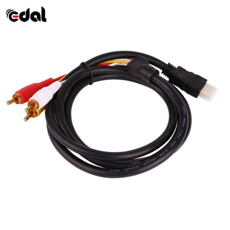 1080P HDMI папа на 3 RCA видео аудио шнур компонент AV кабель-адаптер HDTV соединительная