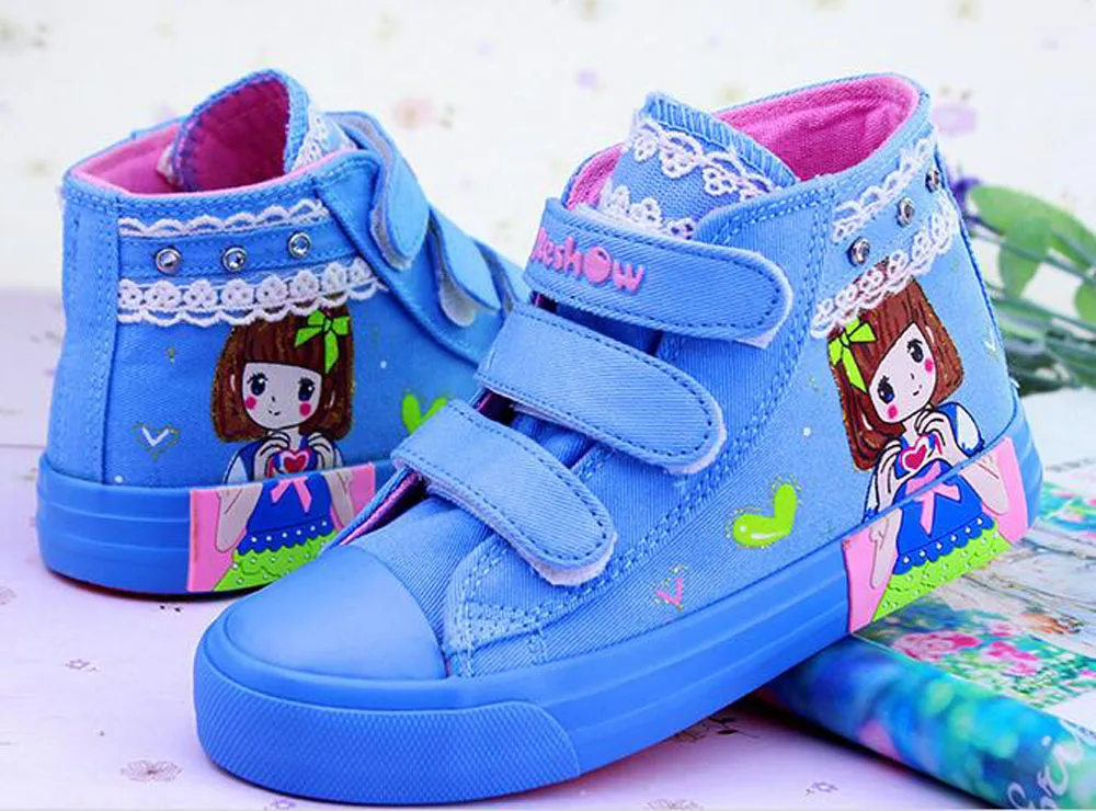 girls sneakers canvas shoes trainnners tennis shoes children shoes