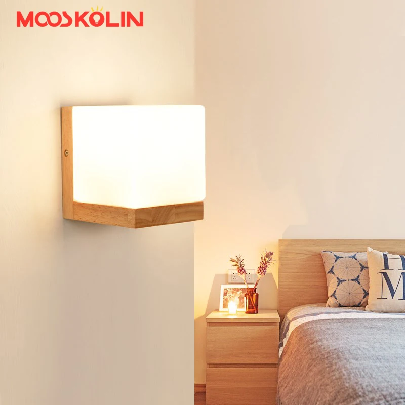 Minilism Country Wall Lamps Solid Wood Frosted Glass Shade Wall Lights Livingroom Bedroom Bedside Corridor Murale Wall Sconce Minilism Country Wall Lamps Solid Wood Frosted Glass Shade Wall Lights Livingroom Bedroom Bedside Corridor Murale Wall Sconce