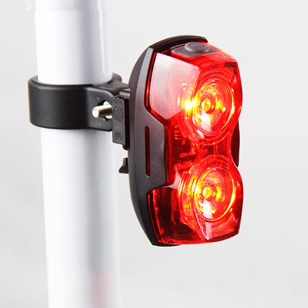 2 LED Bicycle Tail Light+Mount Clip Cycling Safety Warning Caution Lamp ... - 2 LED Bicycle Tail Light Mount Clip Cycling Safety Warning Caution Lamp Waterproof Lightweight Bright Bike