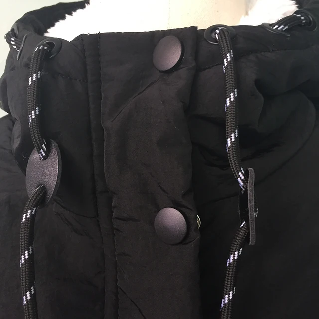 Zima ciepły płaszcz kobieta wiatroszczelna Slim Outerwear moda elastyczna talia Zipper kieszeń z kapturem sznurkiem Overcoats jesień ubrania -
