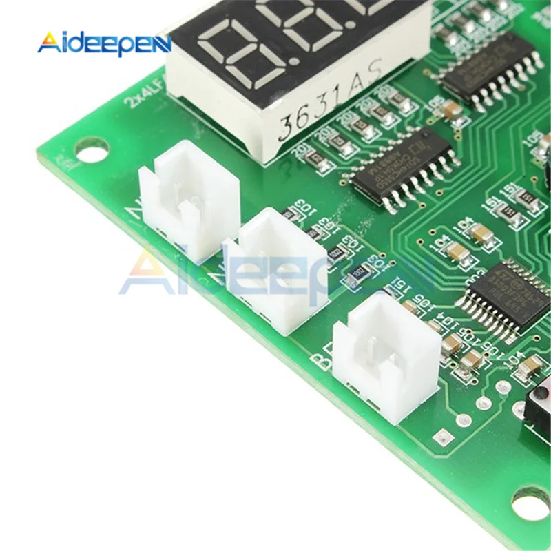 4 Wire 2 Channel PWM Fan Temperature Controller PC Fan Motor Speed Controller LED Digital Thermostat DC 12V 24V Heat Sink