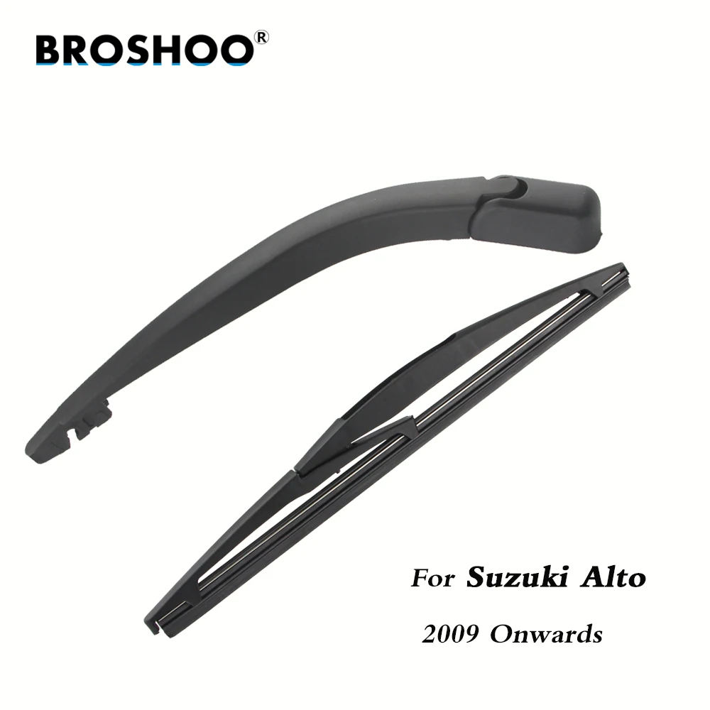 BROSHOO Car Rear Wiper Blades Back Windscreen Wiper Arm For Suzuki Alto Hatchback (2009 Onwards) 255mm,Windshield Car Styling BROSHOO Car Rear Wiper Blades Back Windscreen Wiper Arm For Suzuki Alto Hatchback (2009 Onwards) 255mm,Windshield Car Styling