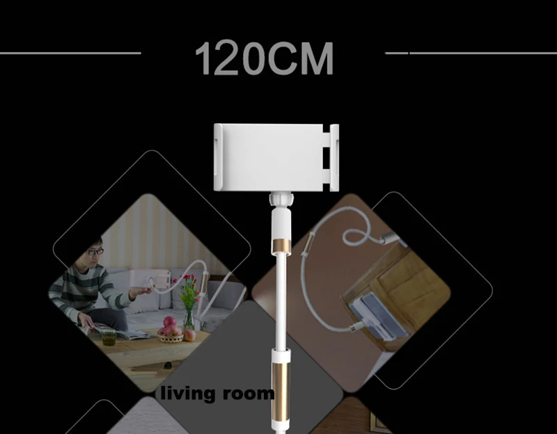 de 120cm, braço longo, para ipad, samsung