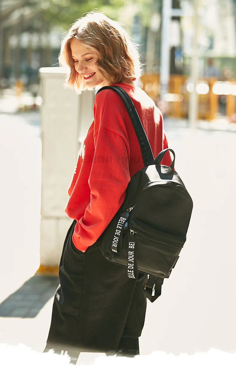 EMINI HOUSE, водонепроницаемый нейлоновый рюкзак с надписью, многофункциональный женский рюкзак, рюкзаки для девочек-подростков, школьная сумка